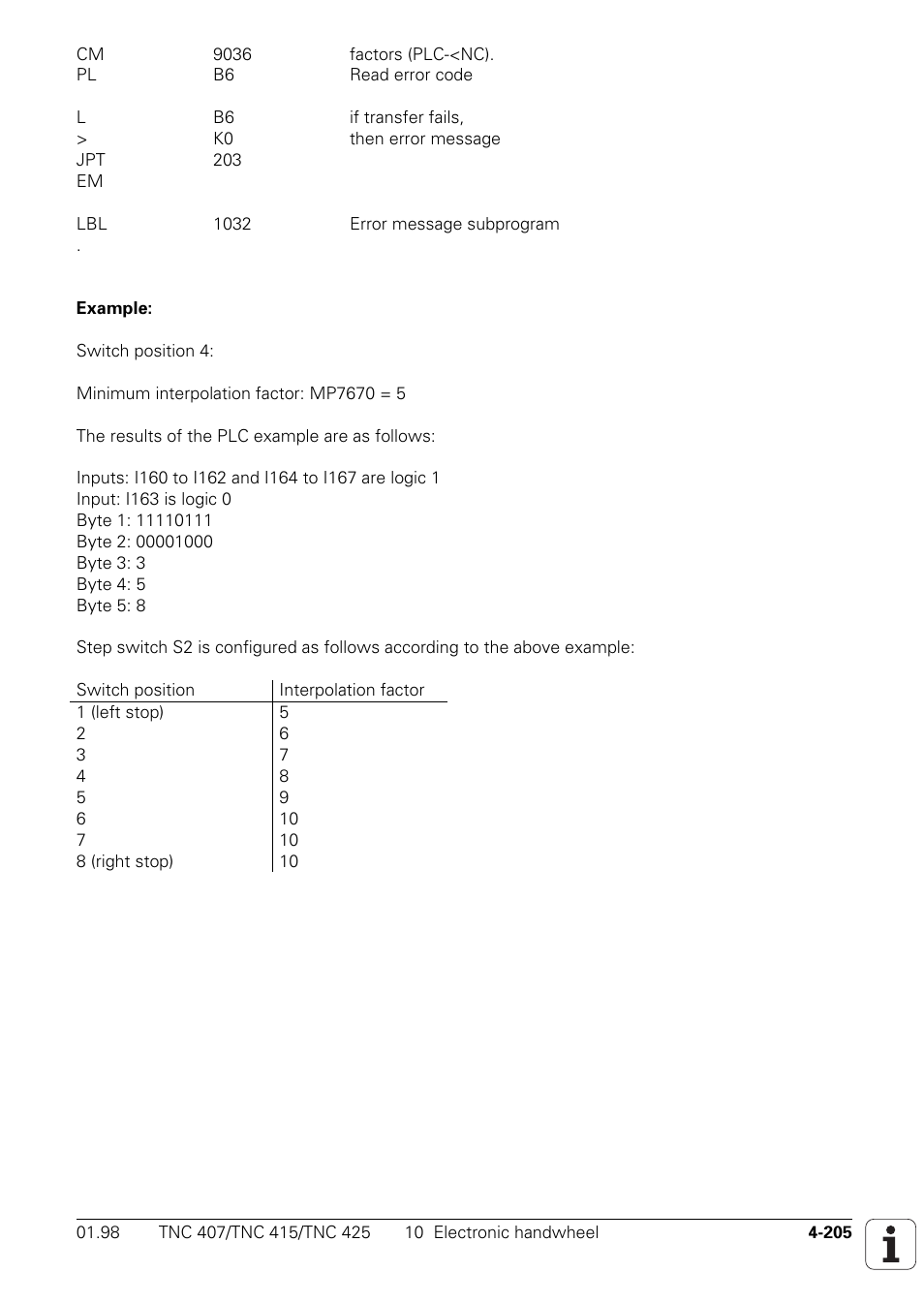HEIDENHAIN TNC 407 (243 020) Technical Manual User Manual | Page 330 / 752