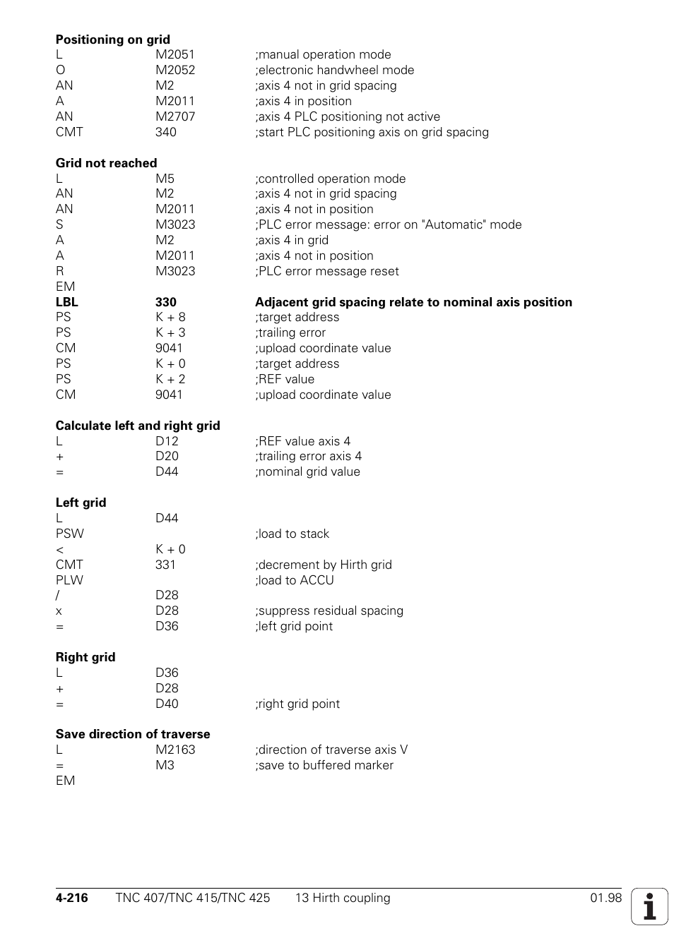 HEIDENHAIN TNC 407 (243 020) Technical Manual User Manual | Page 341 / 752