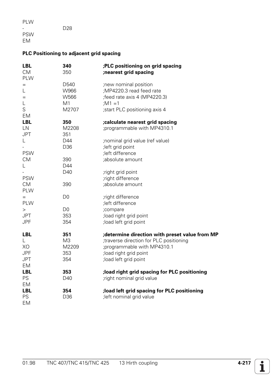 HEIDENHAIN TNC 407 (243 020) Technical Manual User Manual | Page 342 / 752