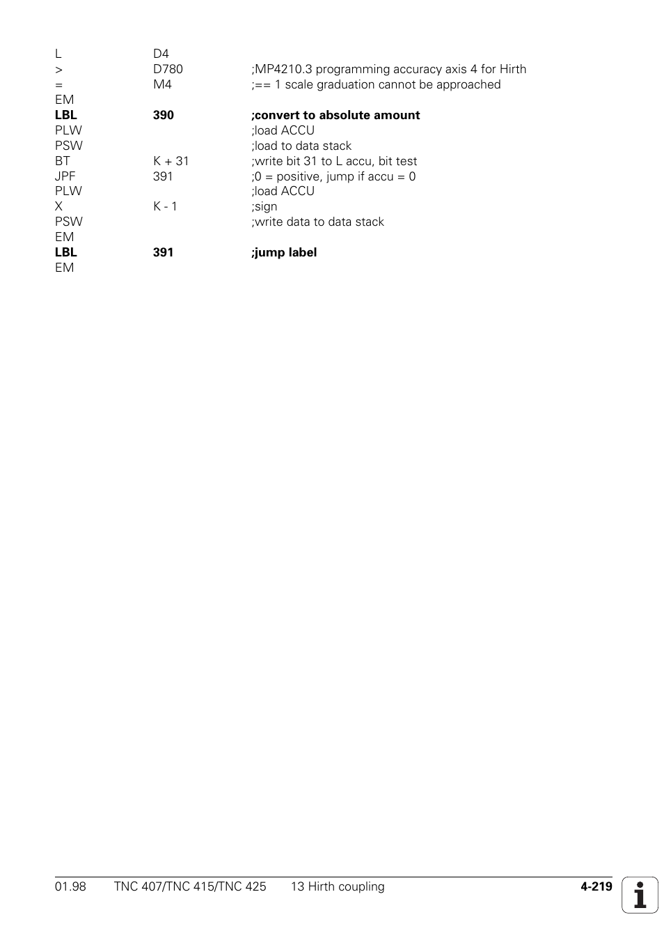HEIDENHAIN TNC 407 (243 020) Technical Manual User Manual | Page 344 / 752