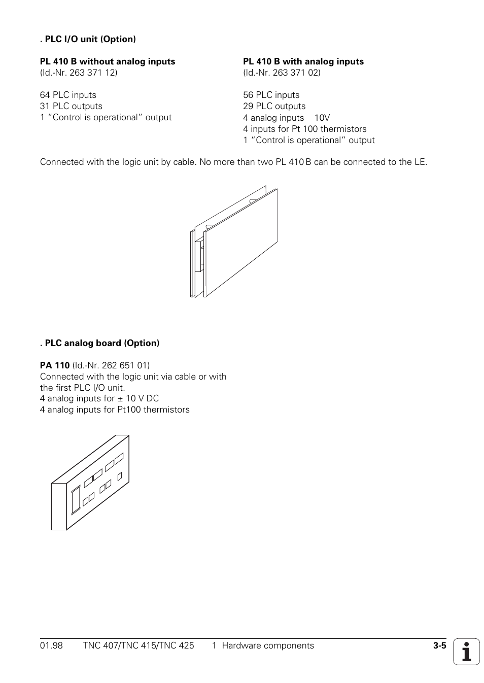 HEIDENHAIN TNC 407 (243 020) Technical Manual User Manual | Page 35 / 752