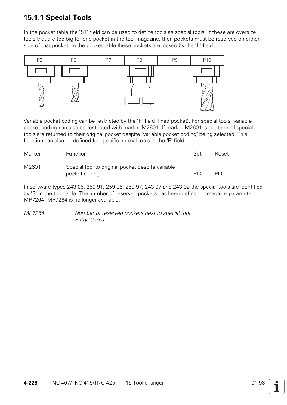 1 special tools | HEIDENHAIN TNC 407 (243 020) Technical Manual User Manual | Page 351 / 752