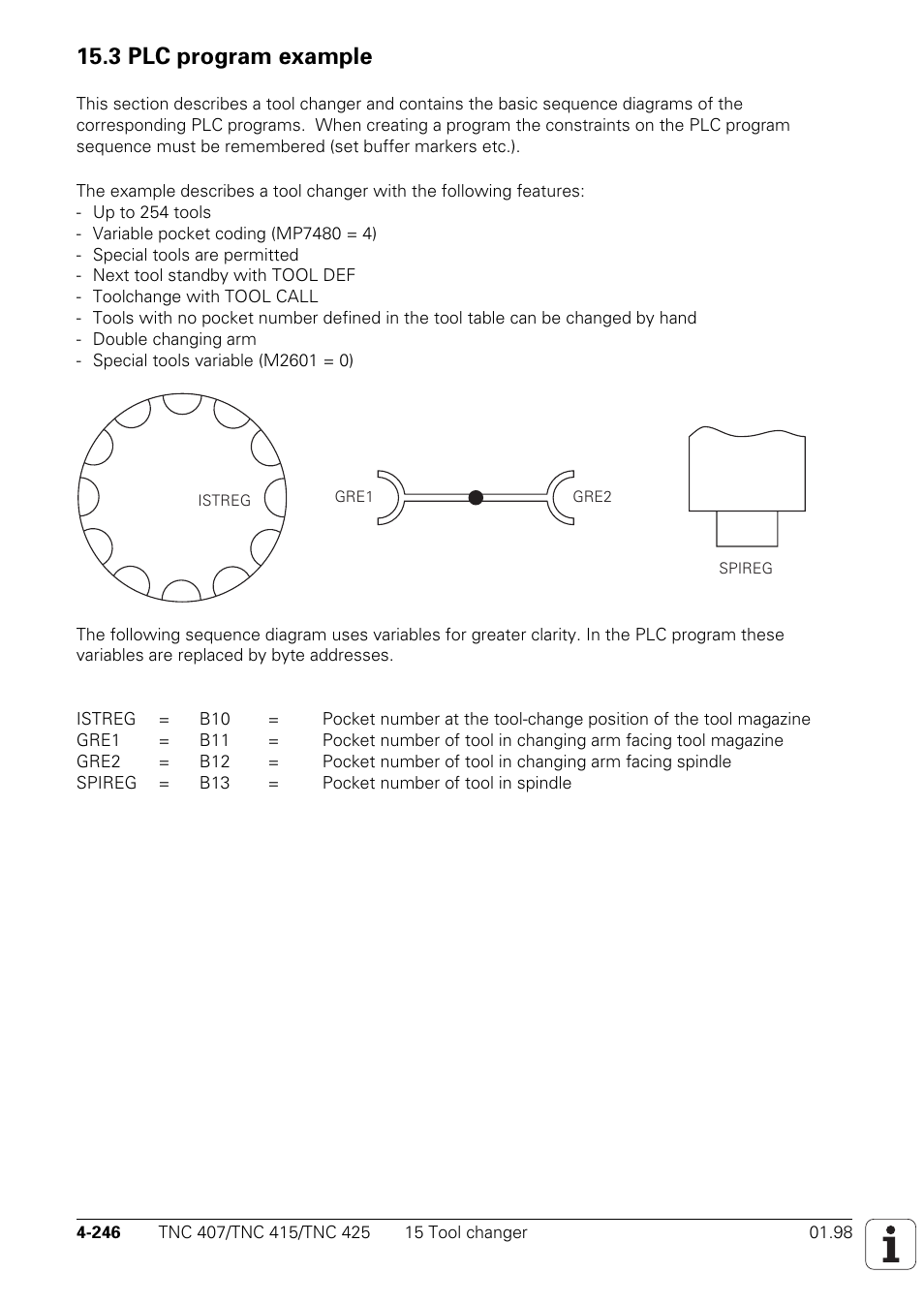 3 plc program example | HEIDENHAIN TNC 407 (243 020) Technical Manual User Manual | Page 371 / 752
