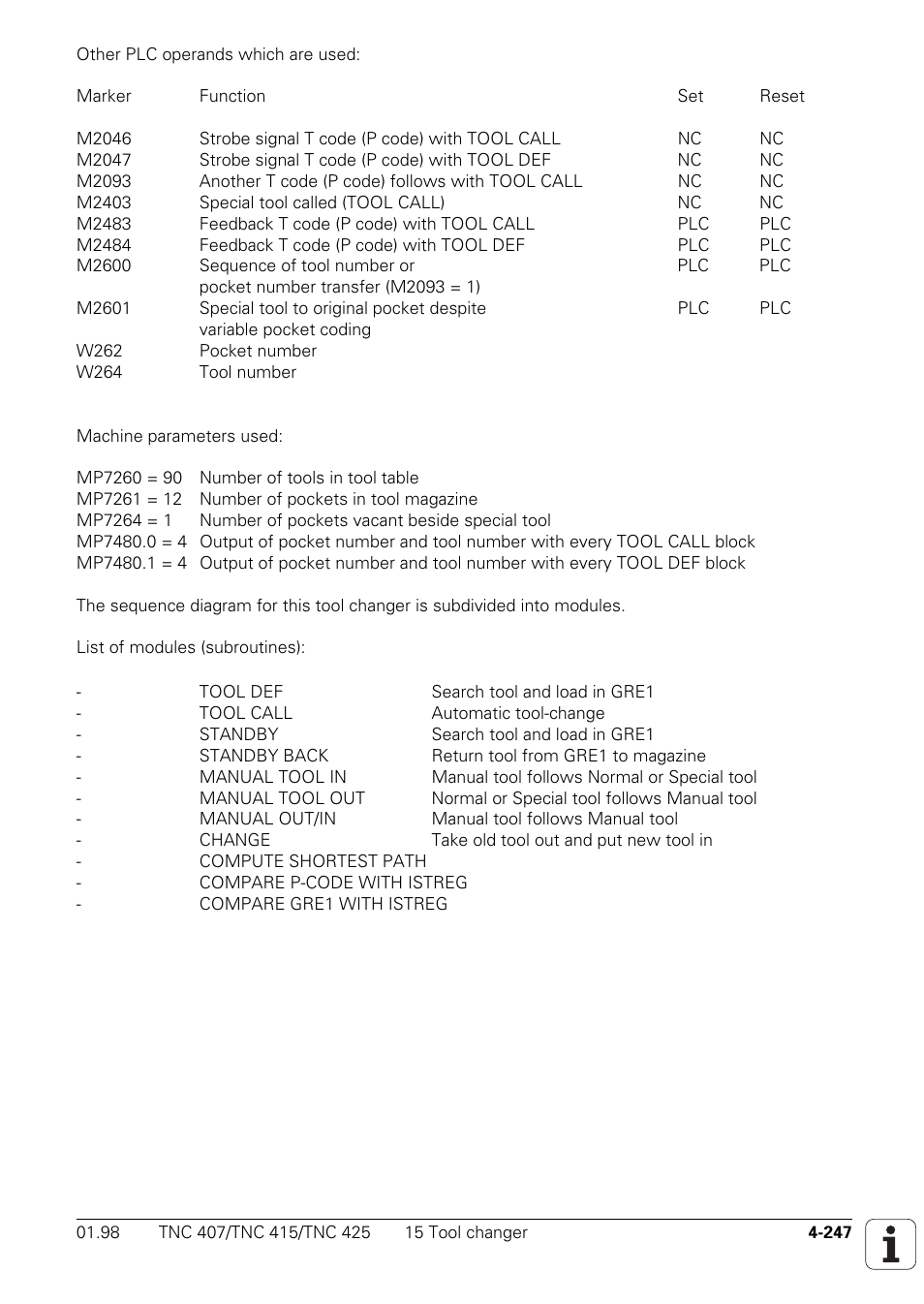 HEIDENHAIN TNC 407 (243 020) Technical Manual User Manual | Page 372 / 752