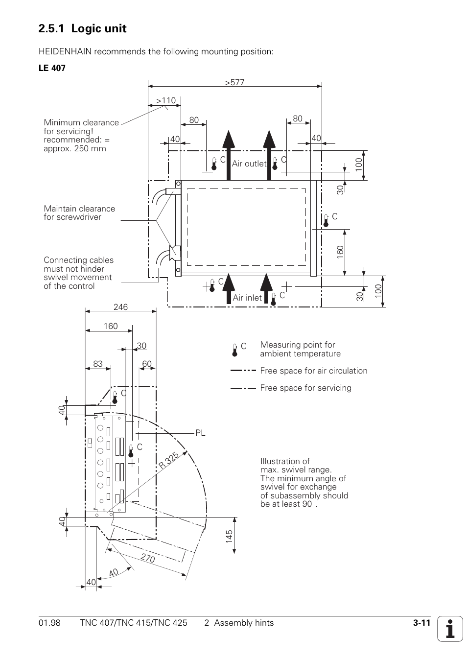 1 logic unit | HEIDENHAIN TNC 407 (243 020) Technical Manual User Manual | Page 41 / 752