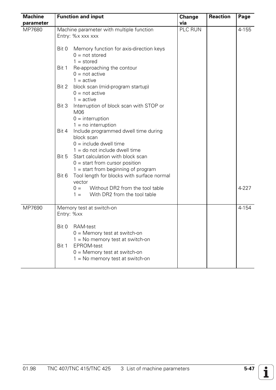 HEIDENHAIN TNC 407 (243 020) Technical Manual User Manual | Page 449 / 752