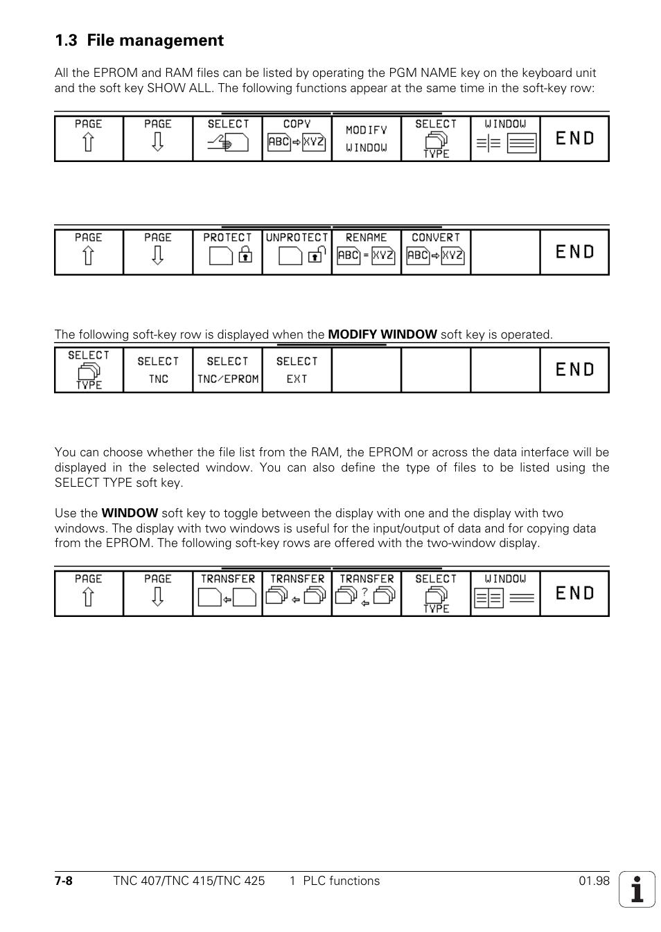 3 file management | HEIDENHAIN TNC 407 (243 020) Technical Manual User Manual | Page 469 / 752