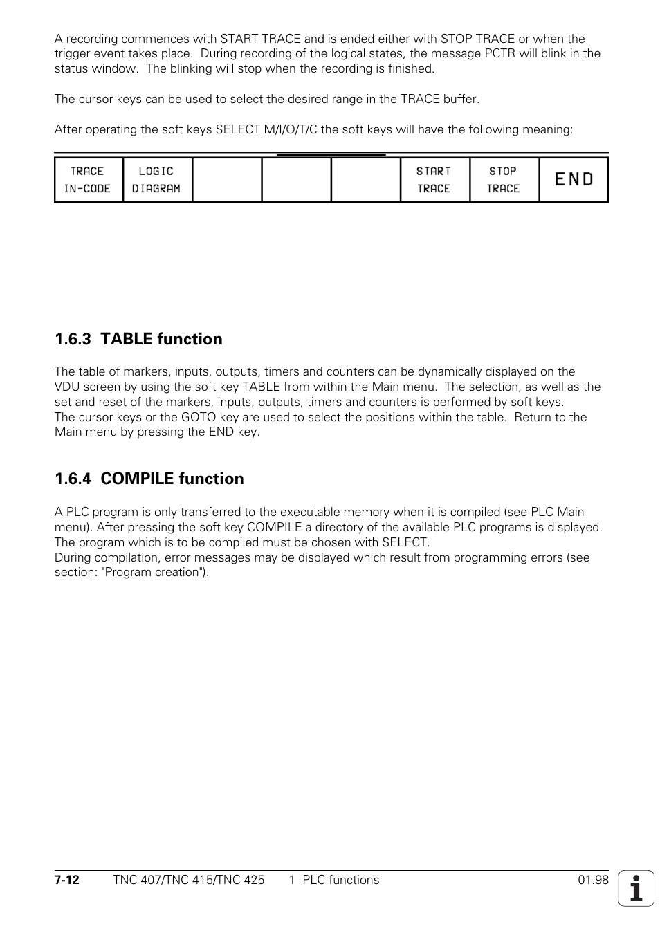 3 table function, 4 compile function | HEIDENHAIN TNC 407 (243 020) Technical Manual User Manual | Page 473 / 752