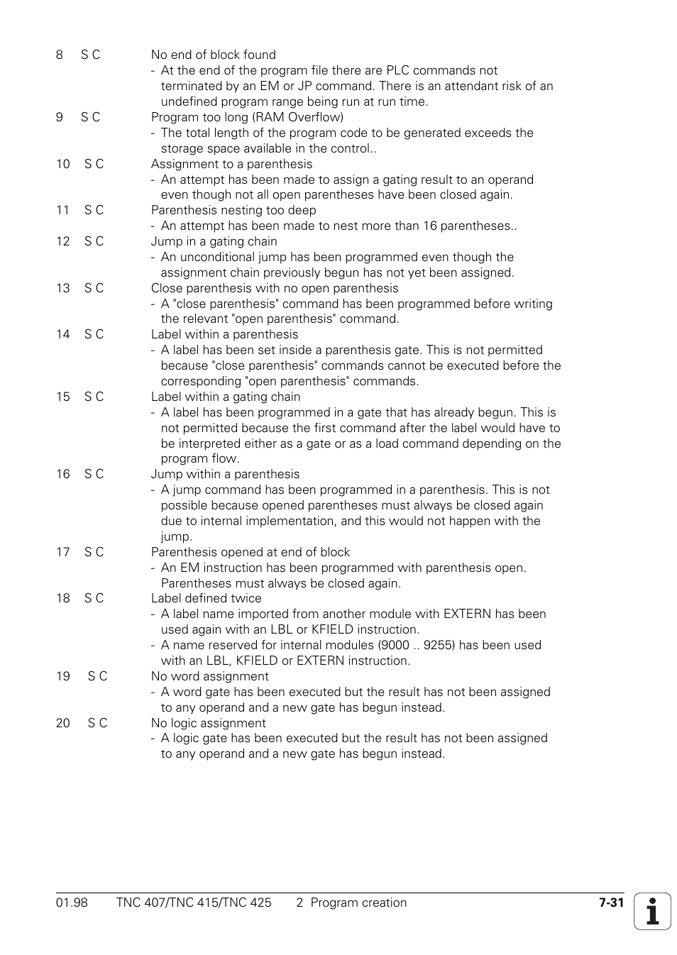 HEIDENHAIN TNC 407 (243 020) Technical Manual User Manual | Page 492 / 752