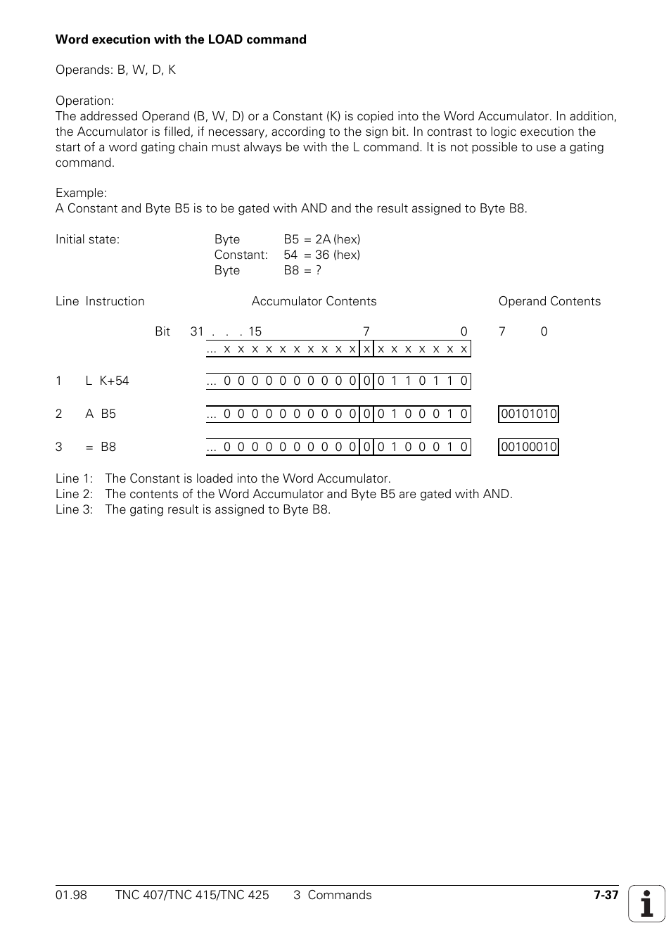 HEIDENHAIN TNC 407 (243 020) Technical Manual User Manual | Page 498 / 752