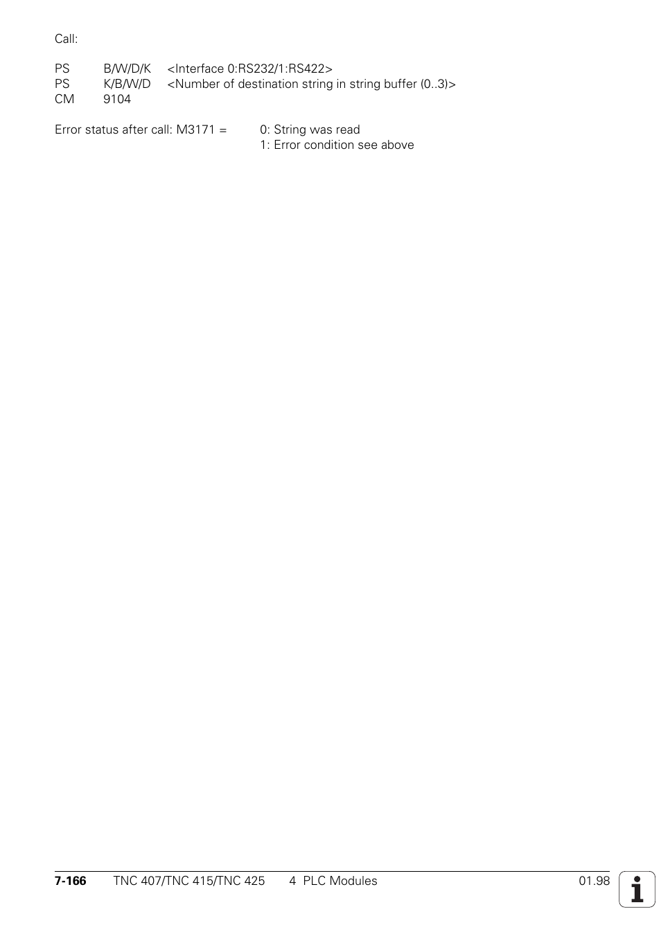 HEIDENHAIN TNC 407 (243 020) Technical Manual User Manual | Page 627 / 752