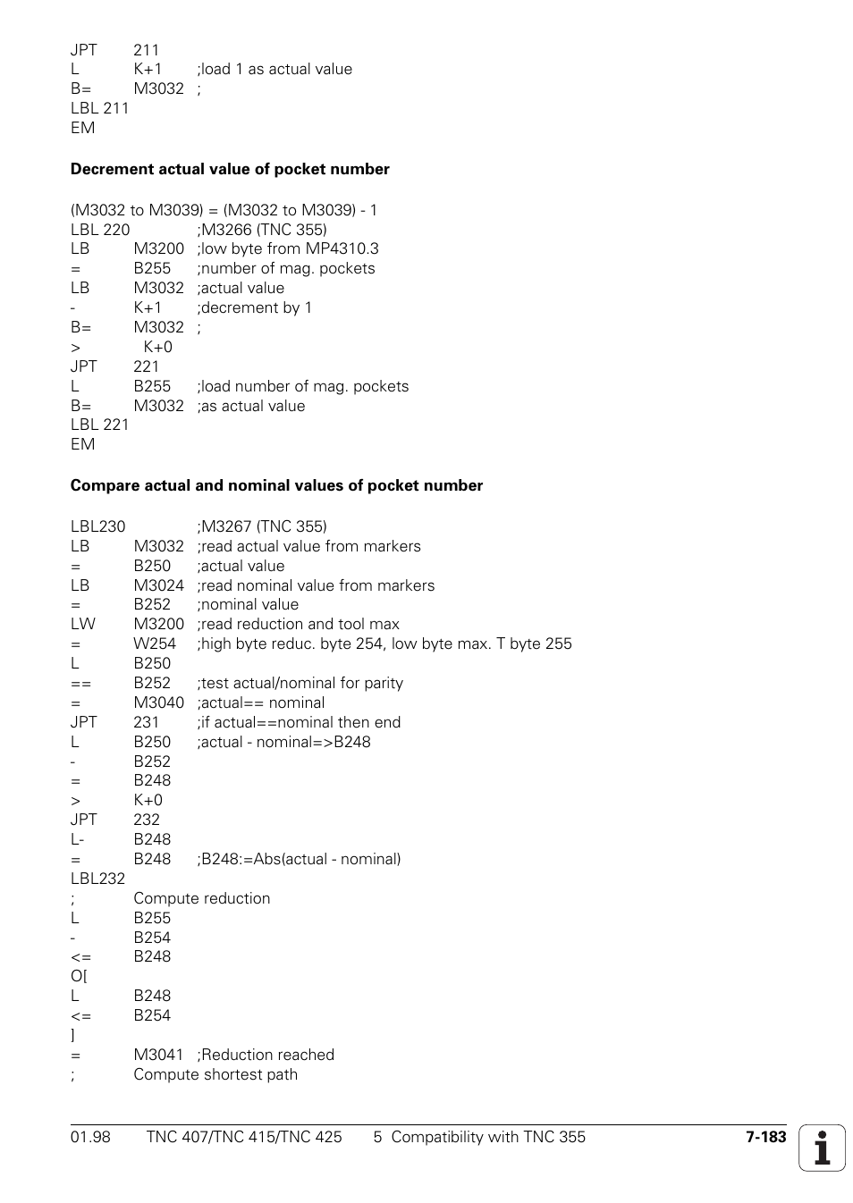 HEIDENHAIN TNC 407 (243 020) Technical Manual User Manual | Page 644 / 752