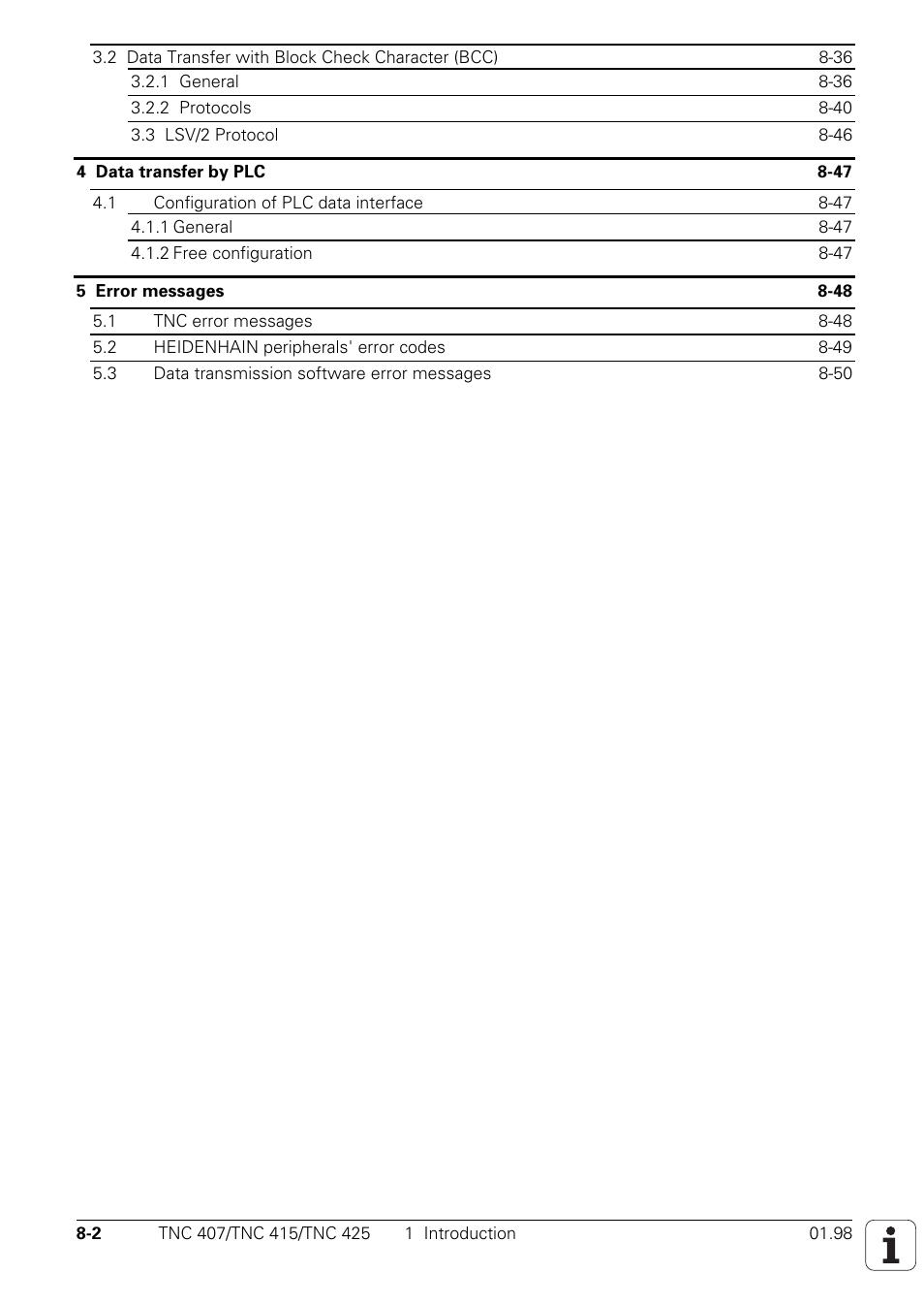 HEIDENHAIN TNC 407 (243 020) Technical Manual User Manual | Page 649 / 752