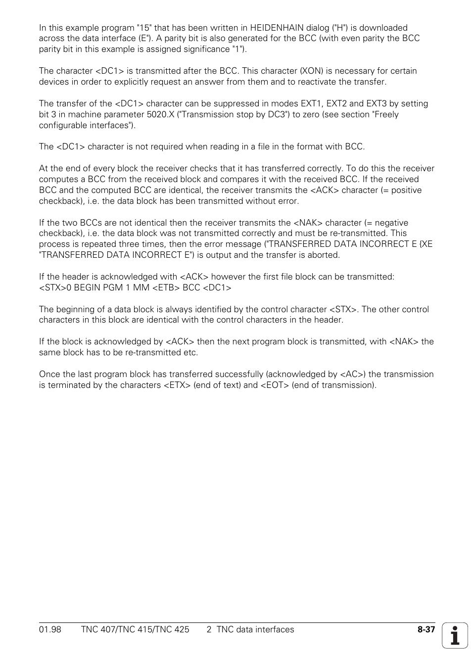 HEIDENHAIN TNC 407 (243 020) Technical Manual User Manual | Page 684 / 752