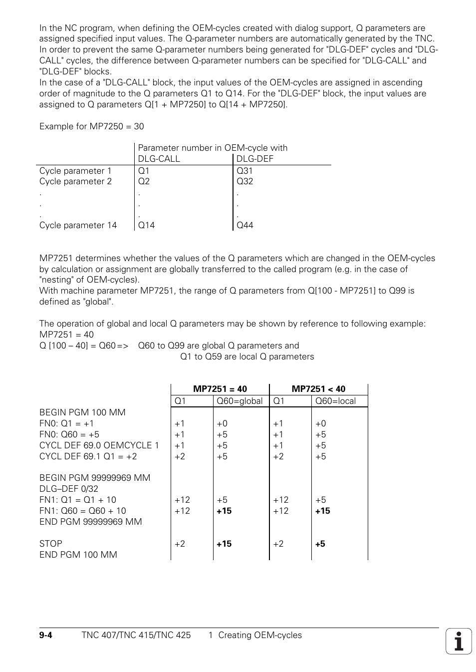 Mp7250, Plc run, Mp7251 | HEIDENHAIN TNC 407 (243 020) Technical Manual User Manual | Page 701 / 752