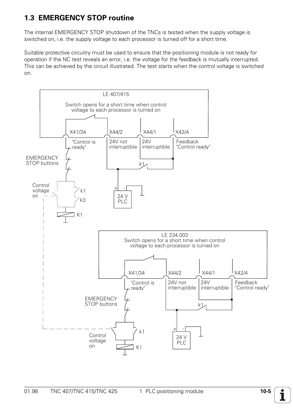 Emergency stop routine, 3 emergency stop routine | HEIDENHAIN TNC 407 (243 020) Technical Manual User Manual | Page 713 / 752