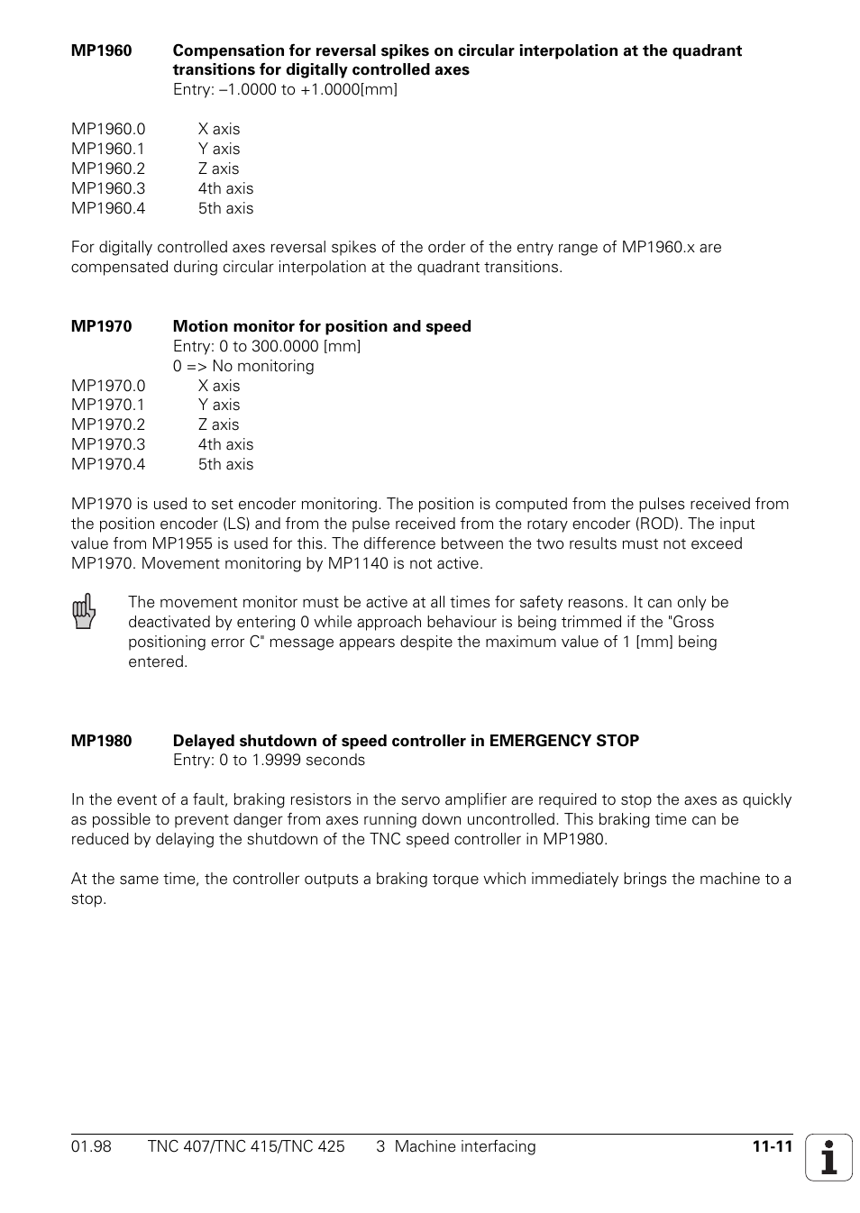 HEIDENHAIN TNC 407 (243 020) Technical Manual User Manual | Page 725 / 752