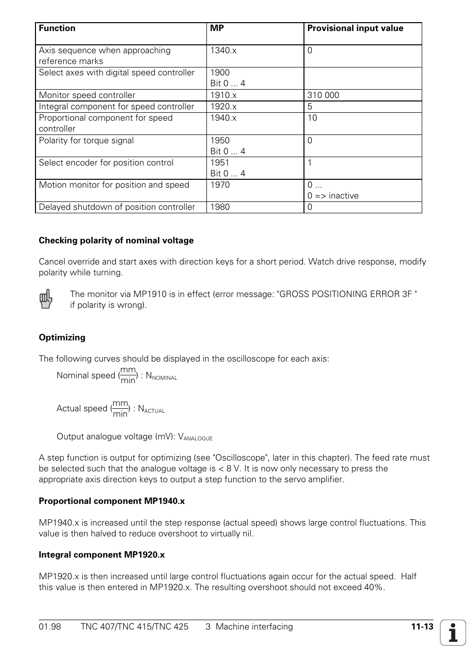 HEIDENHAIN TNC 407 (243 020) Technical Manual User Manual | Page 727 / 752