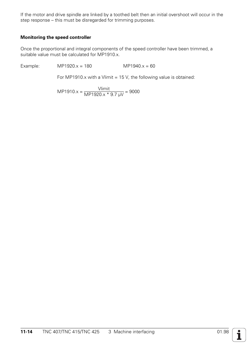 HEIDENHAIN TNC 407 (243 020) Technical Manual User Manual | Page 728 / 752