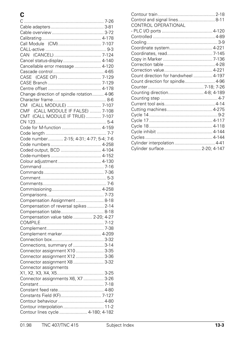 HEIDENHAIN TNC 407 (243 020) Technical Manual User Manual | Page 743 / 752