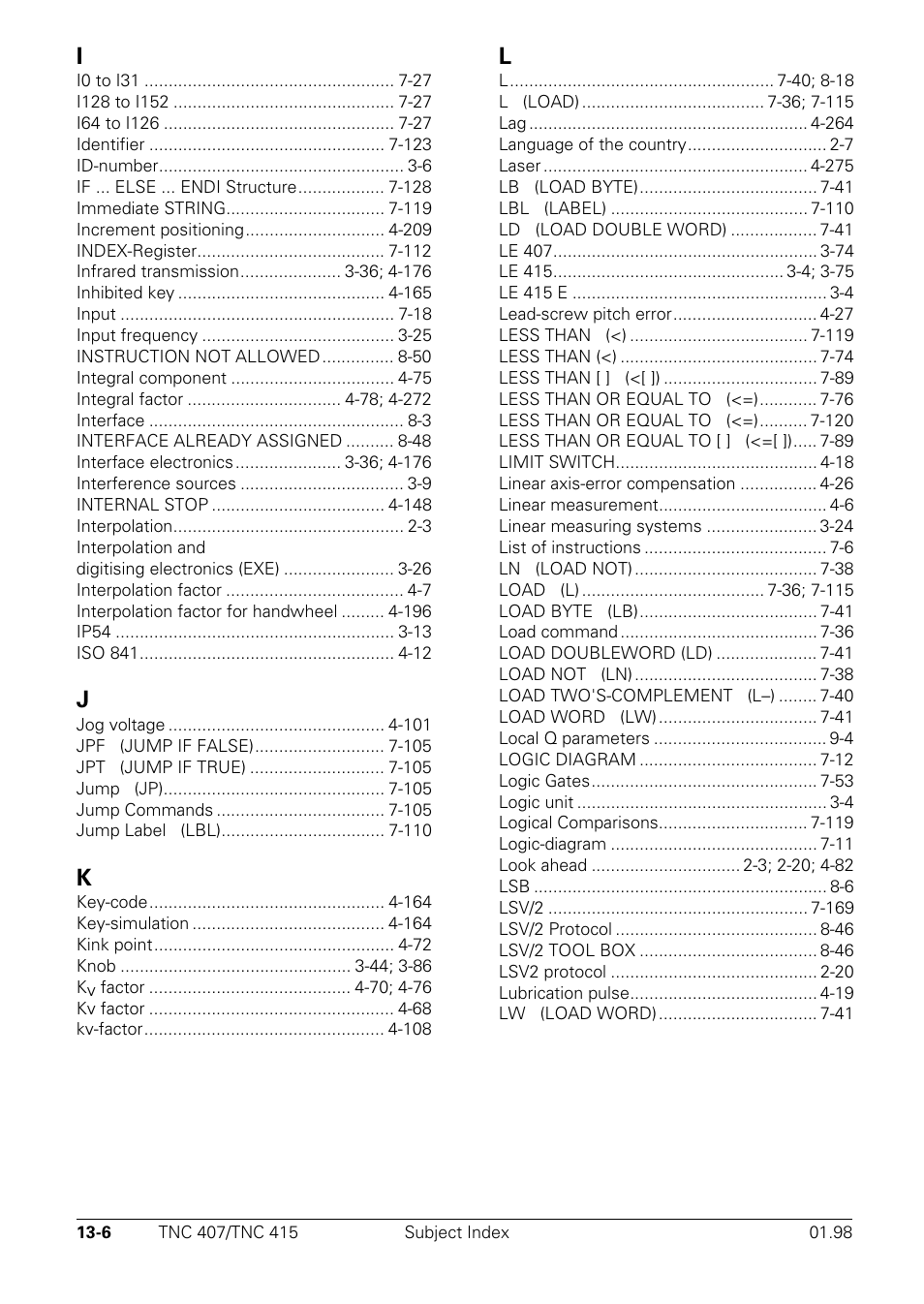 HEIDENHAIN TNC 407 (243 020) Technical Manual User Manual | Page 746 / 752