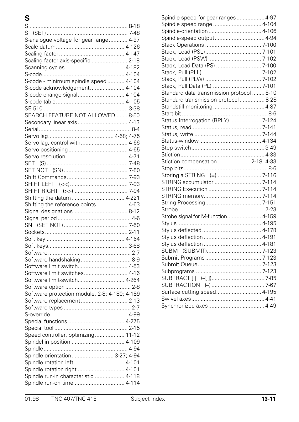 HEIDENHAIN TNC 407 (243 020) Technical Manual User Manual | Page 751 / 752