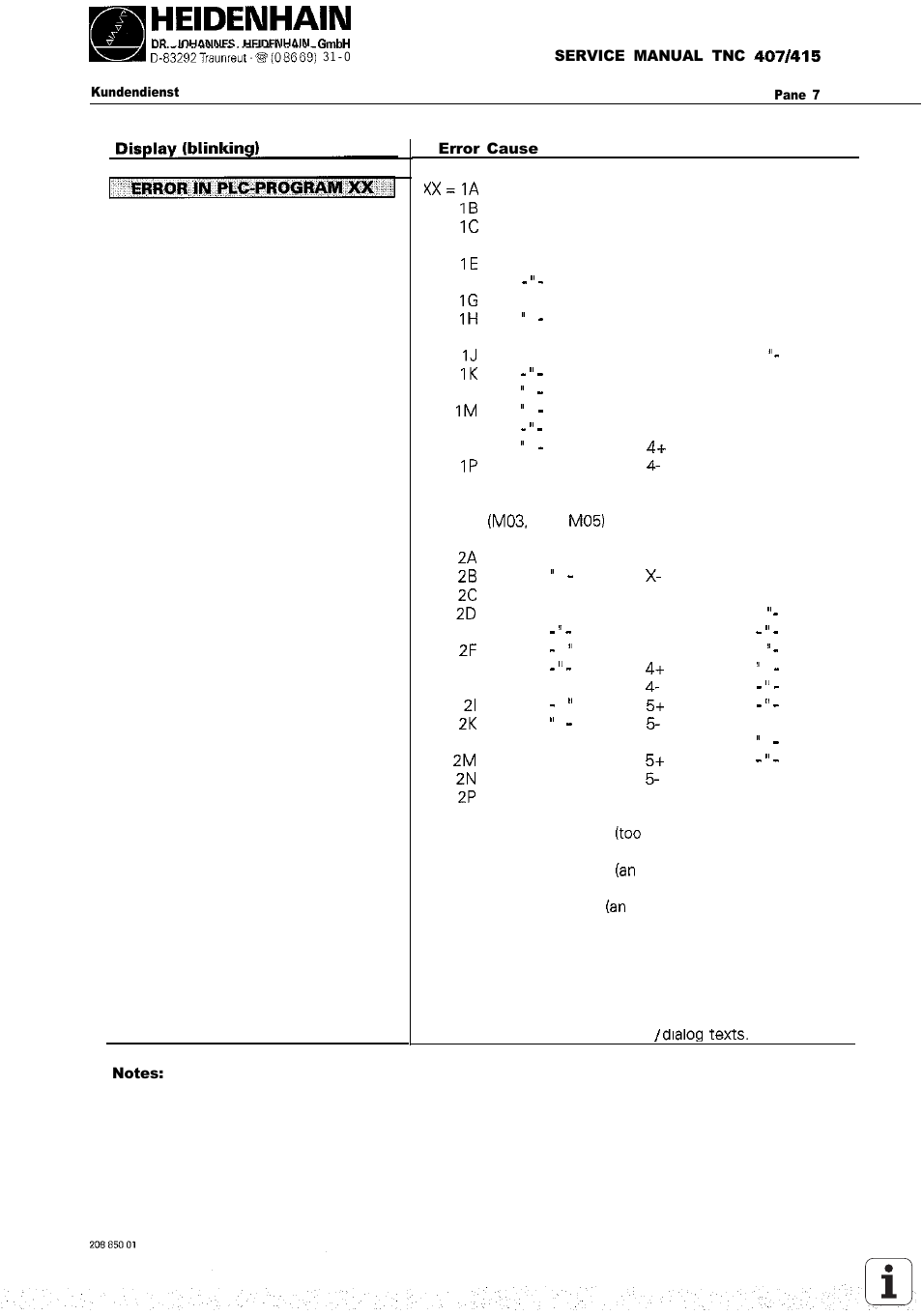 HEIDENHAIN TNC 407 (243 020) Service Manual User Manual | Page 11 / 195