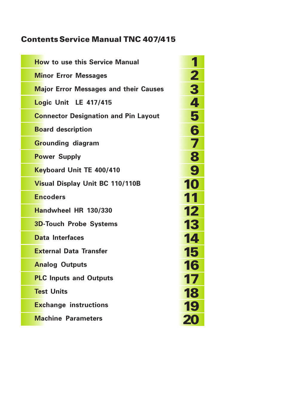 HEIDENHAIN TNC 407 (243 020) Service Manual User Manual | Page 3 / 195