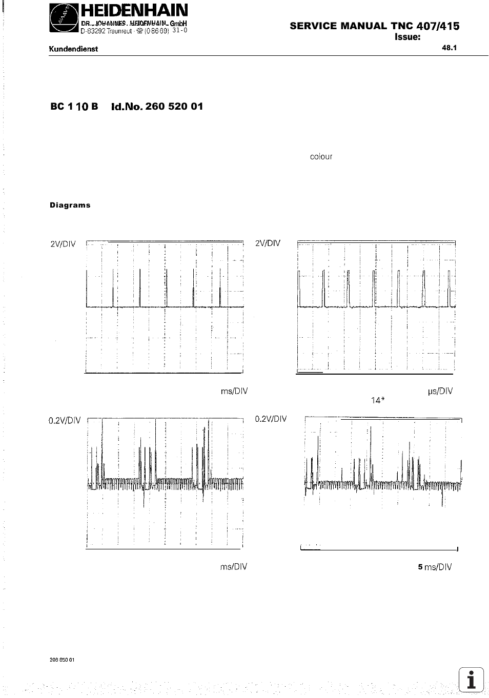 HEIDENHAIN TNC 407 (243 020) Service Manual User Manual | Page 56 / 195