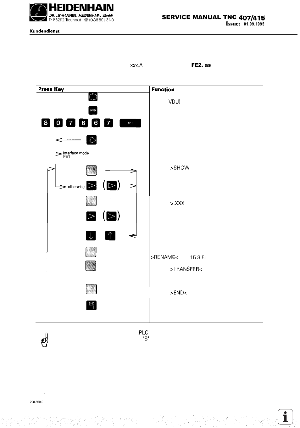 HEIDENHAIN TNC 407 (243 020) Service Manual User Manual | Page 82 / 195