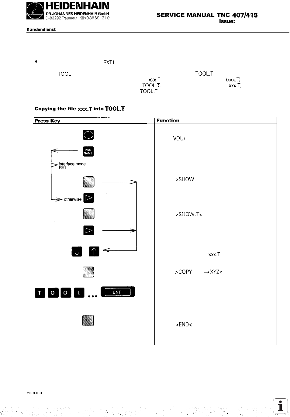 HEIDENHAIN TNC 407 (243 020) Service Manual User Manual | Page 84 / 195