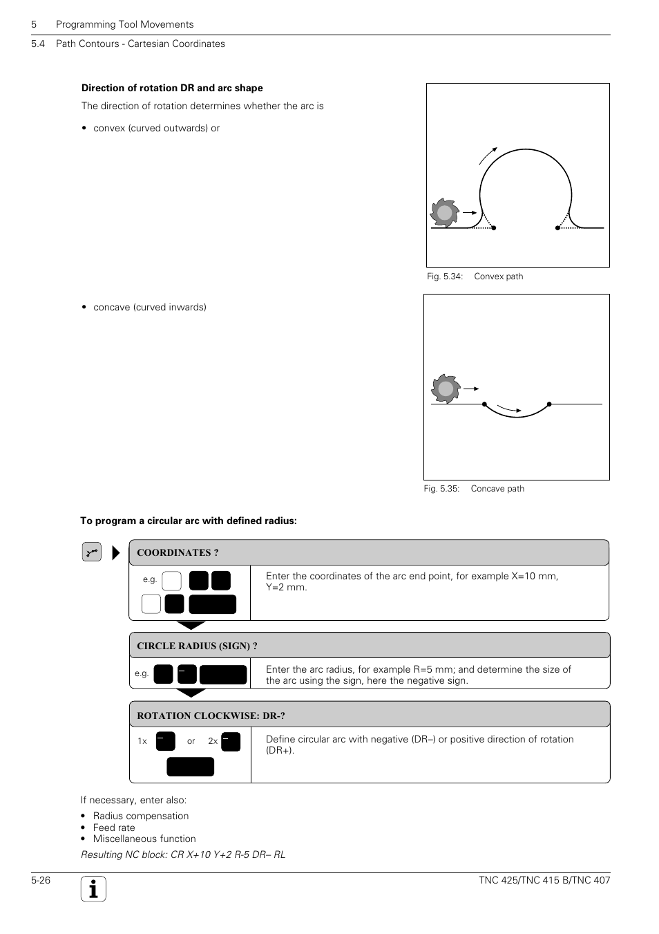 0x 2 y | HEIDENHAIN TNC 407 (280 580) User Manual User Manual | Page 125 / 376