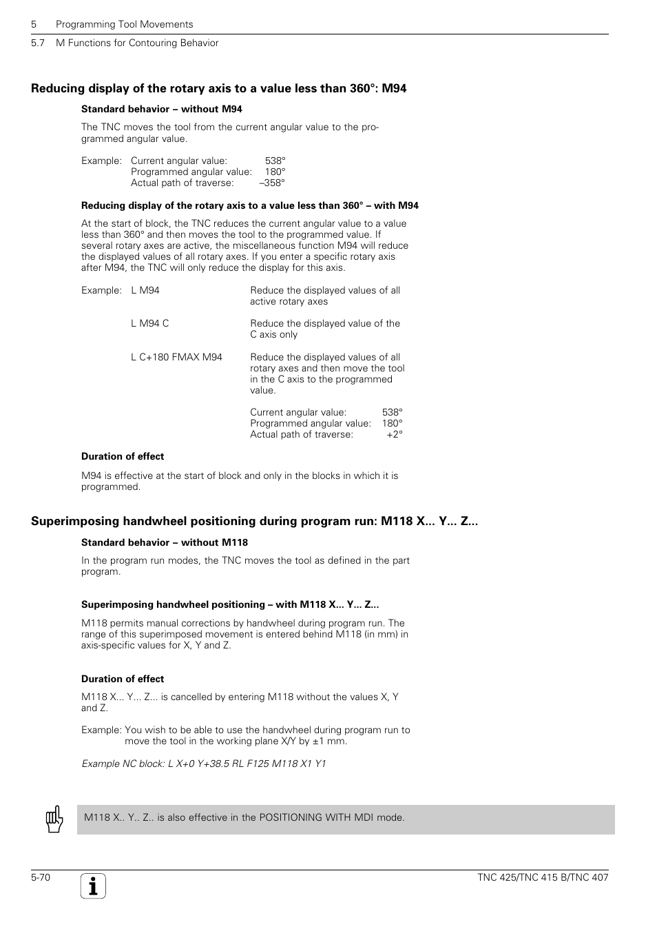 HEIDENHAIN TNC 407 (280 580) User Manual User Manual | Page 169 / 376