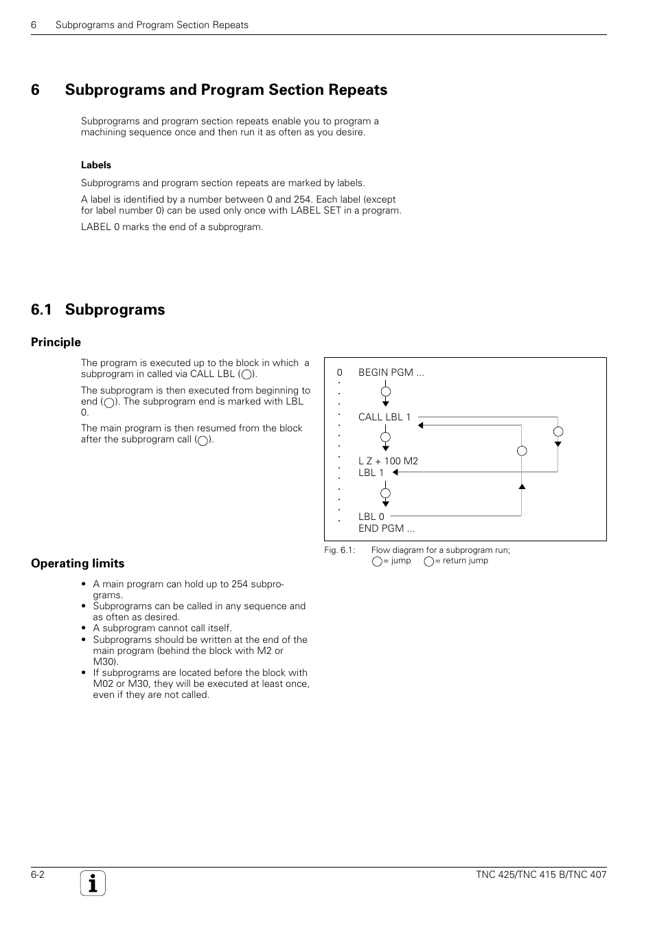 1 subprograms | HEIDENHAIN TNC 407 (280 580) User Manual User Manual | Page 176 / 376