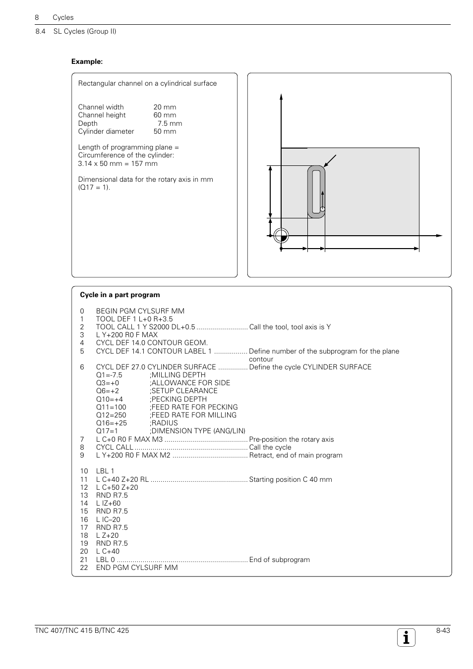HEIDENHAIN TNC 407 (280 580) User Manual User Manual | Page 250 / 376