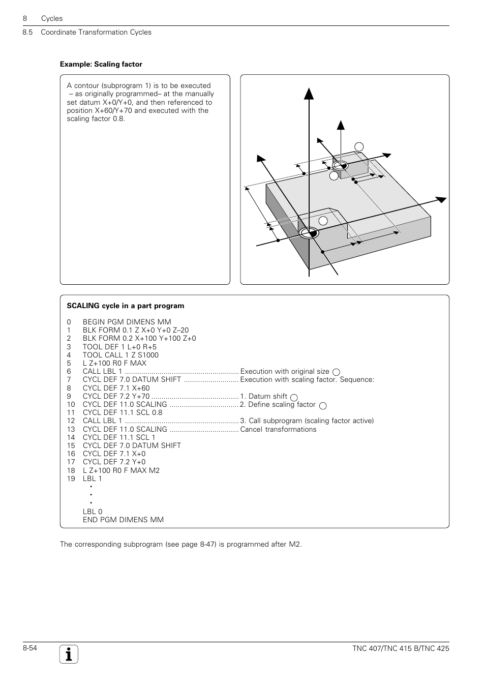 Zy x z | HEIDENHAIN TNC 407 (280 580) User Manual User Manual | Page 261 / 376