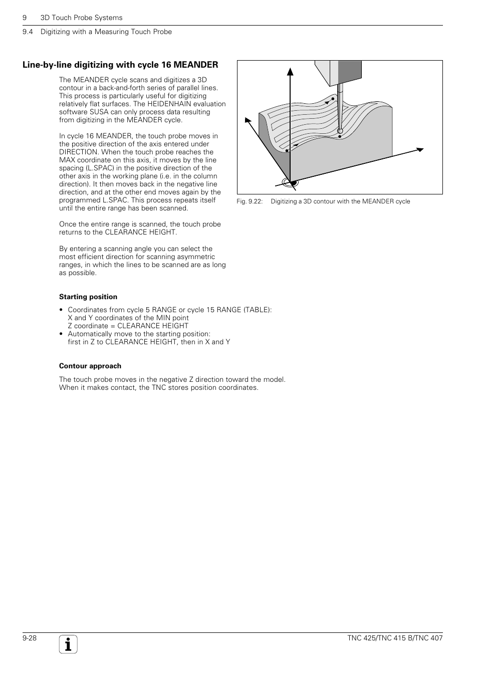 Tch probe 16.0 meander, Yx z | HEIDENHAIN TNC 407 (280 580) User Manual User Manual | Page 295 / 376