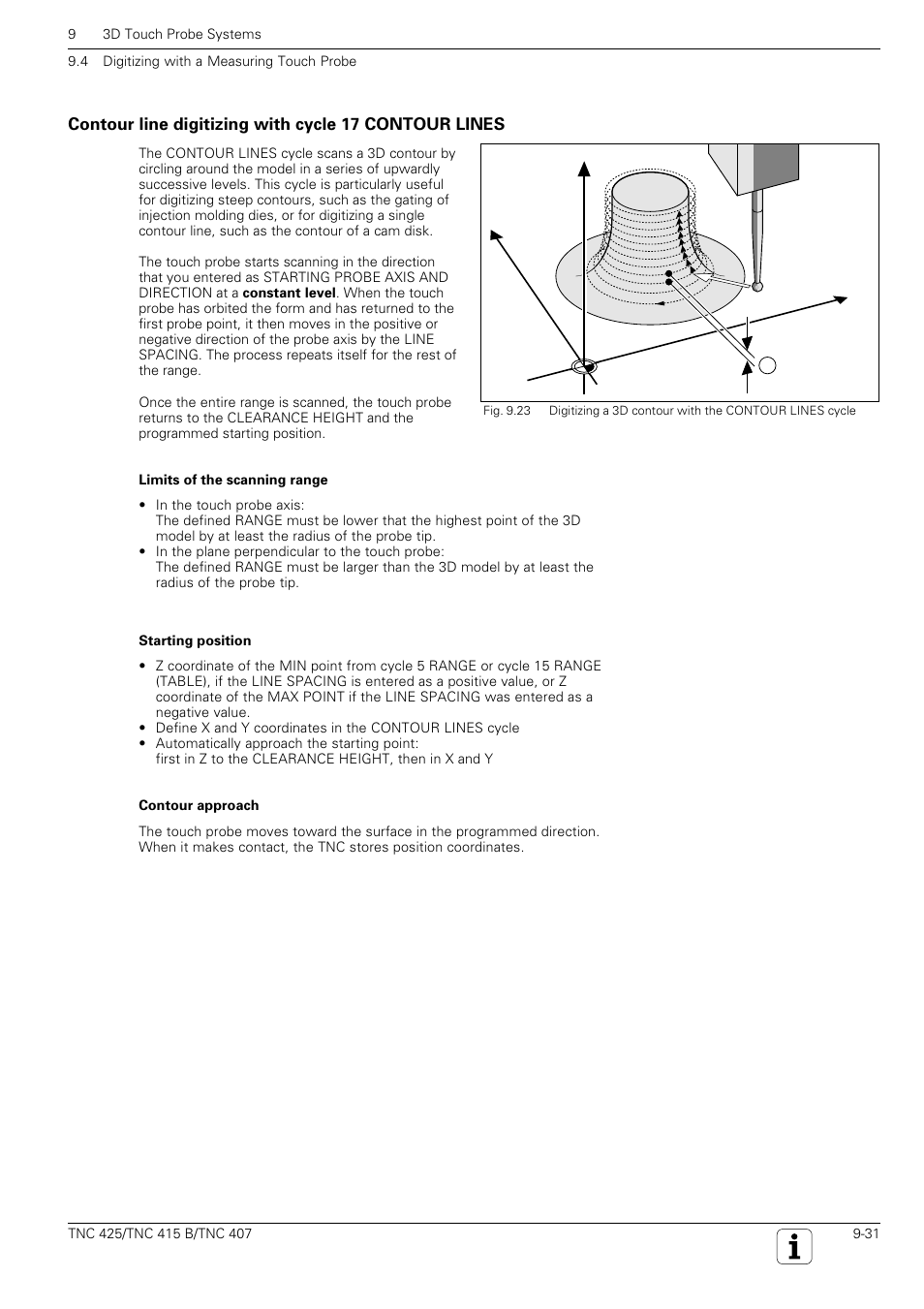 Tch probe 17.0 contour lines, Yx z | HEIDENHAIN TNC 407 (280 580) User Manual User Manual | Page 298 / 376