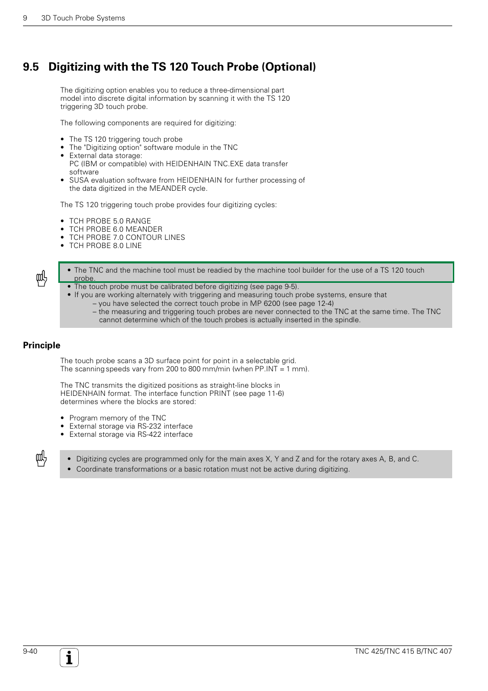 HEIDENHAIN TNC 407 (280 580) User Manual User Manual | Page 307 / 376