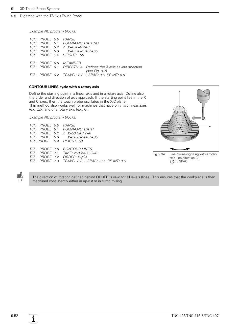 HEIDENHAIN TNC 407 (280 580) User Manual User Manual | Page 319 / 376