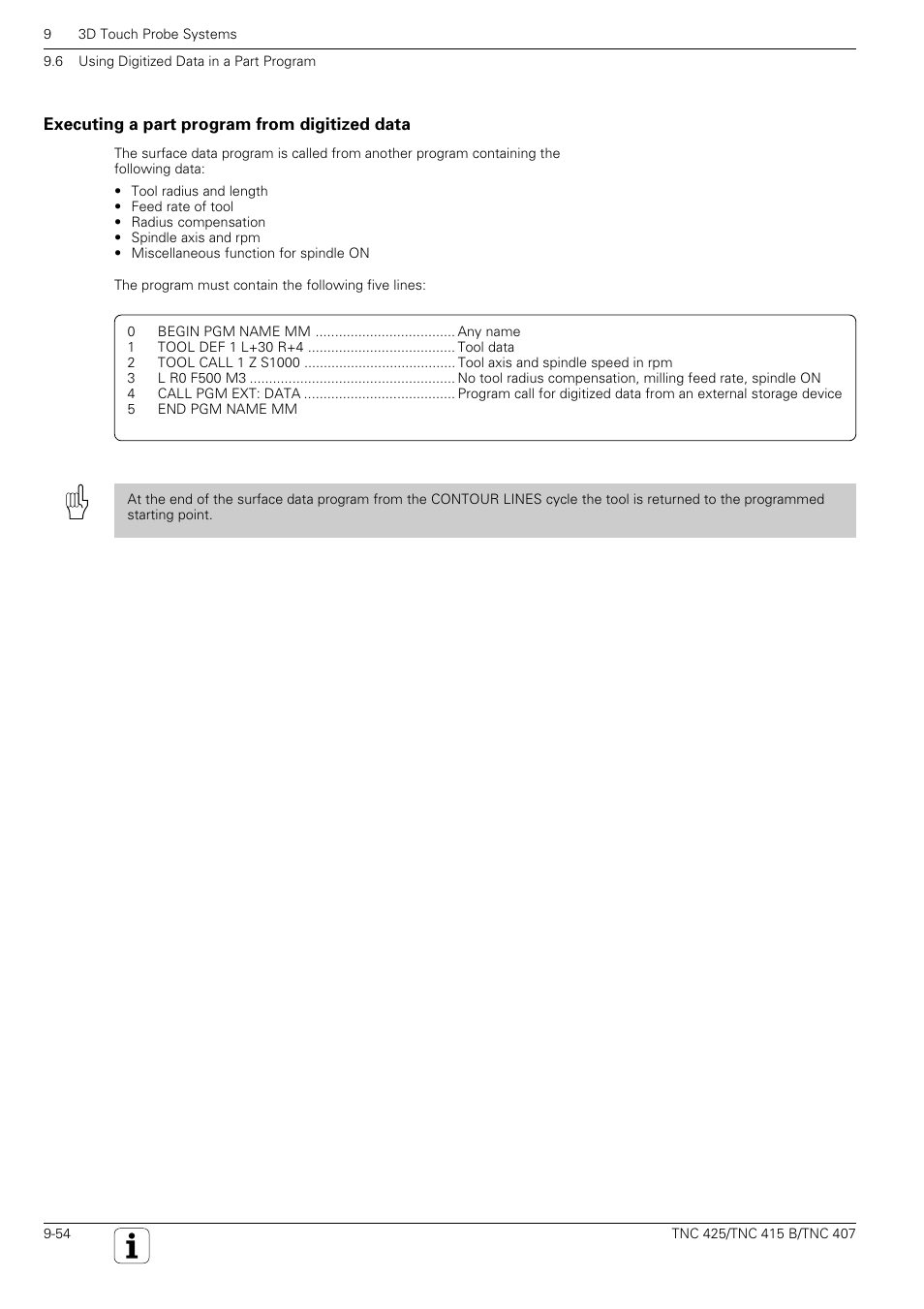 HEIDENHAIN TNC 407 (280 580) User Manual User Manual | Page 321 / 376
