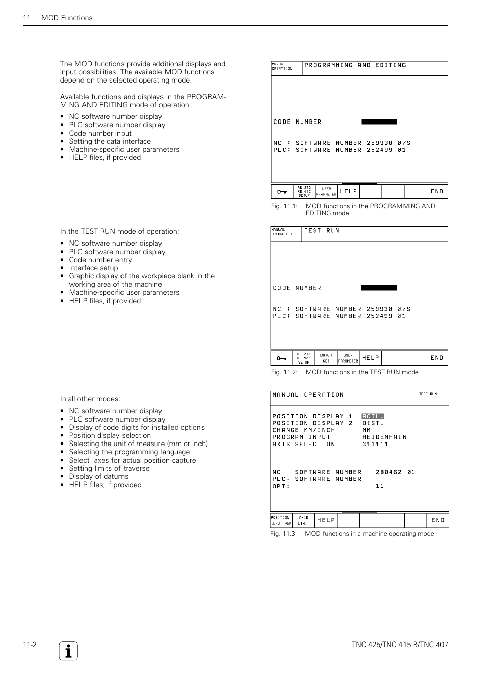 HEIDENHAIN TNC 407 (280 580) User Manual User Manual | Page 335 / 376