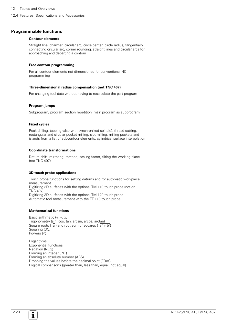 HEIDENHAIN TNC 407 (280 580) User Manual User Manual | Page 364 / 376