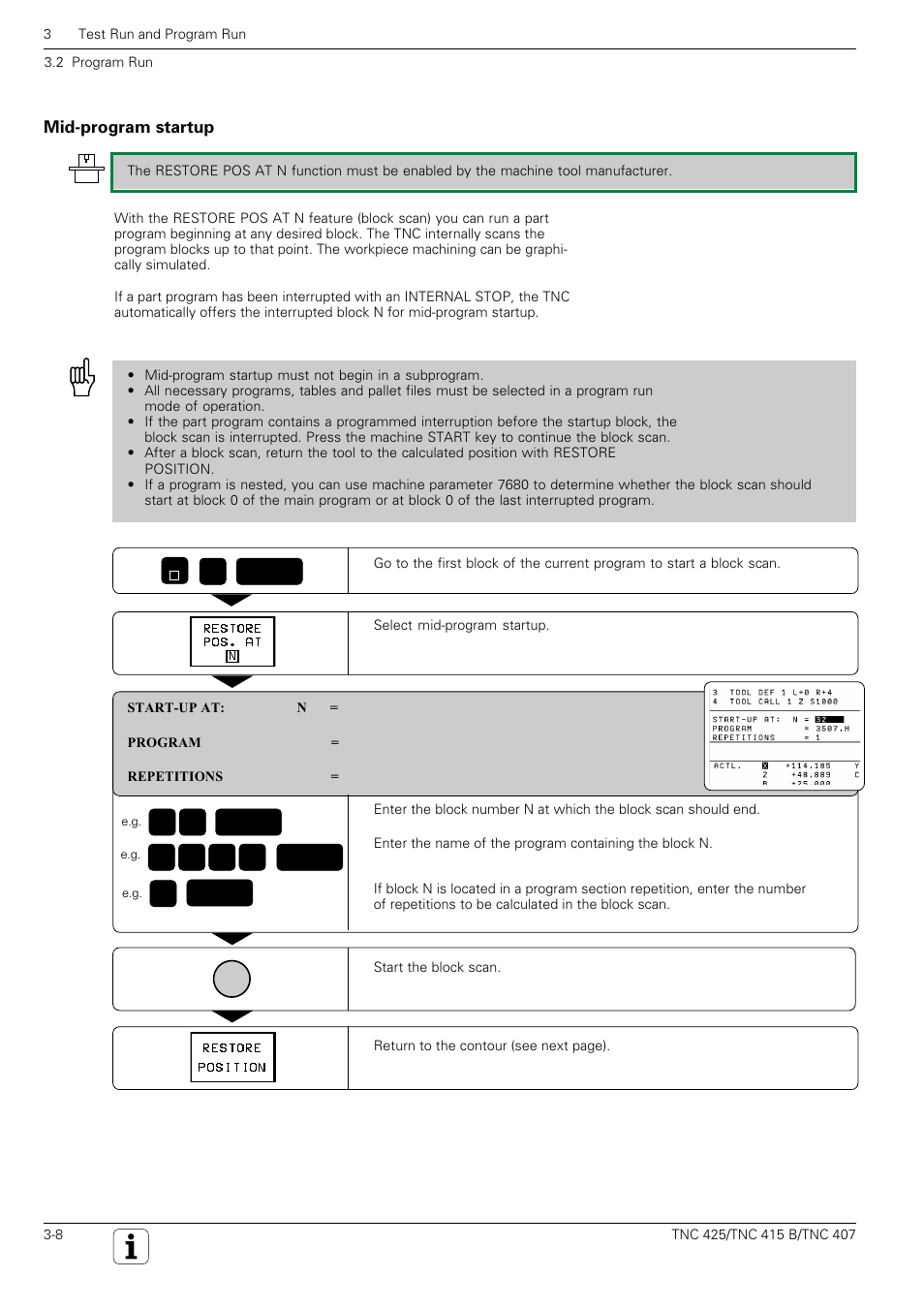 HEIDENHAIN TNC 407 (280 580) User Manual User Manual | Page 56 / 376