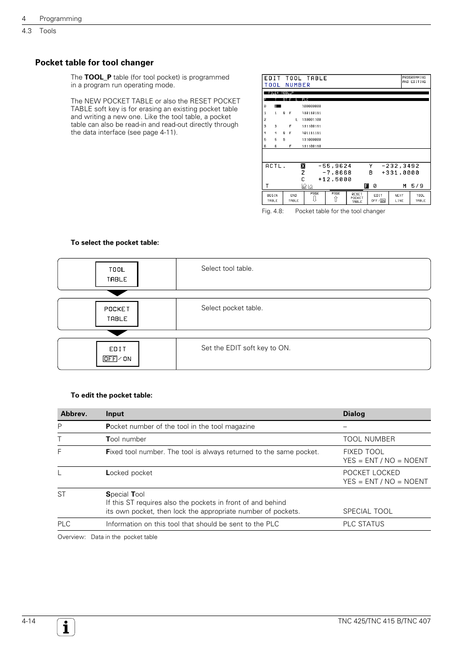 HEIDENHAIN TNC 407 (280 580) User Manual User Manual | Page 73 / 376