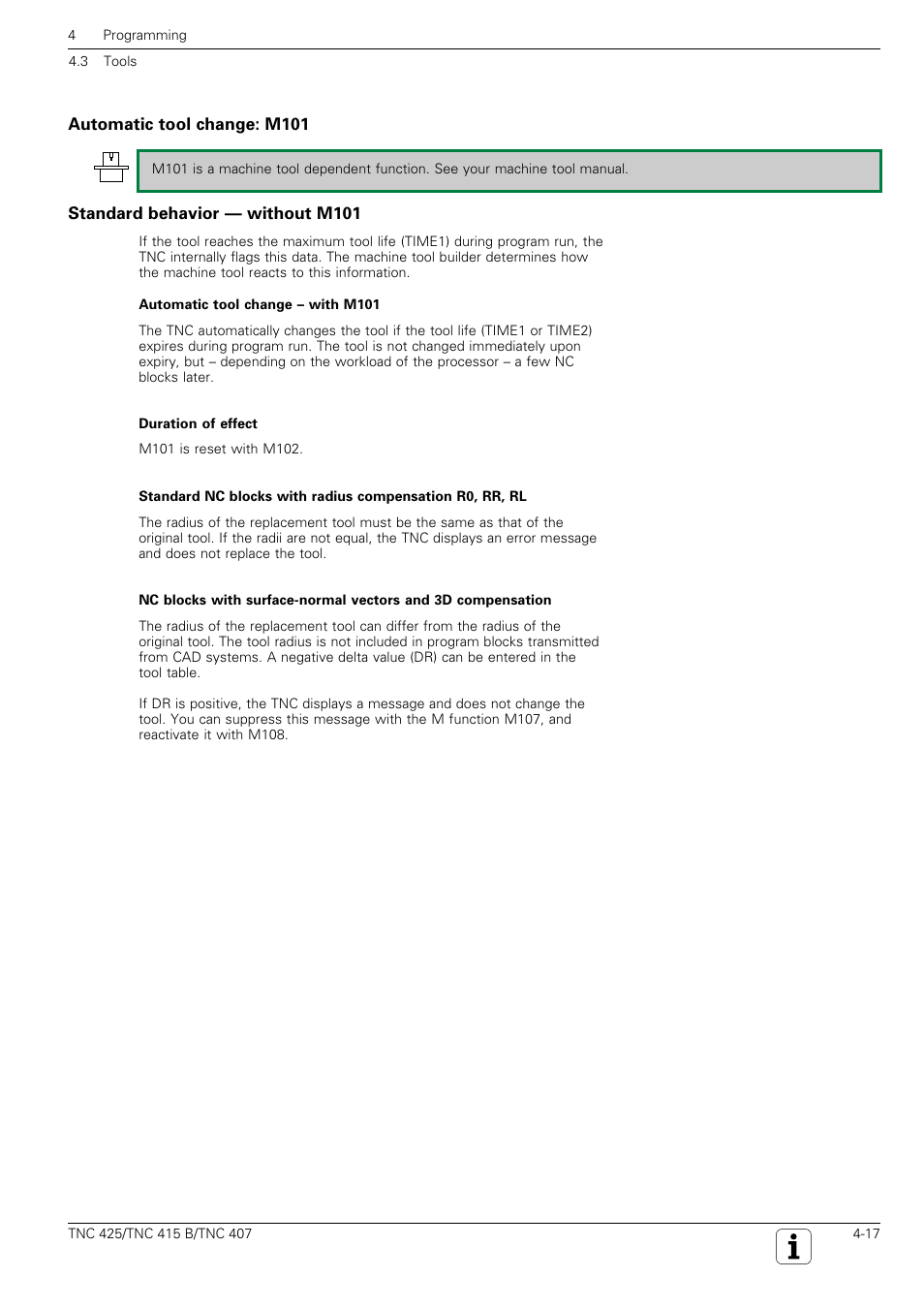 HEIDENHAIN TNC 407 (280 580) User Manual User Manual | Page 76 / 376