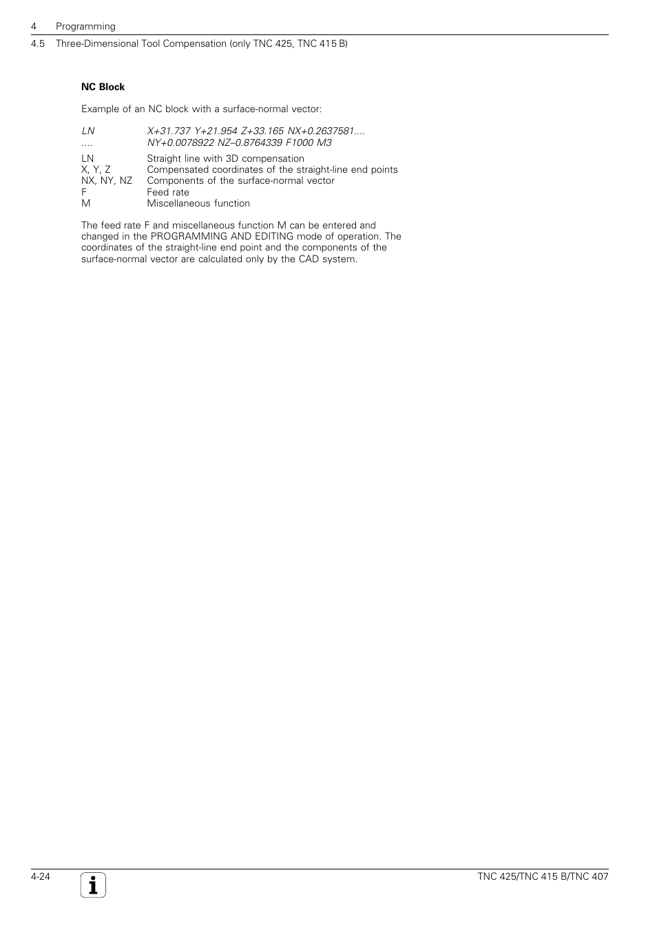 HEIDENHAIN TNC 407 (280 580) User Manual User Manual | Page 83 / 376