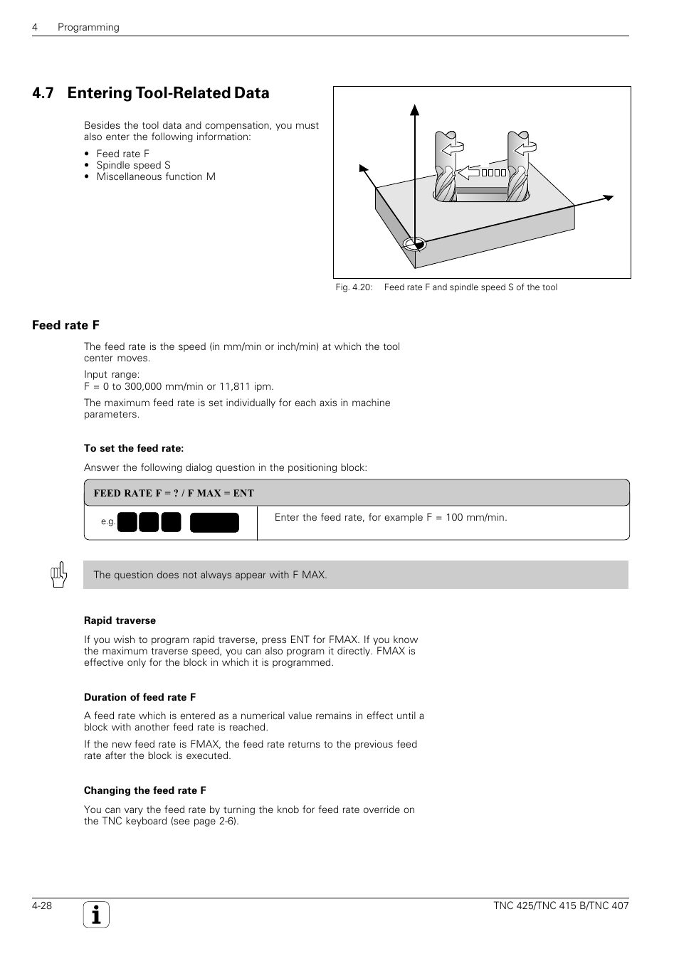 7 entering tool-related data, Yx z | HEIDENHAIN TNC 407 (280 580) User Manual User Manual | Page 87 / 376