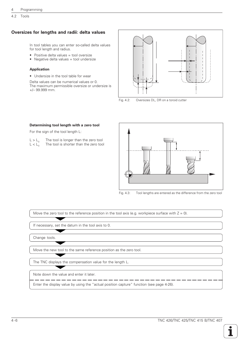 Oversizes for lengths and radii: delta values -6 | HEIDENHAIN TNC 407 (280 580) ISO Programming User Manual | Page 103 / 333