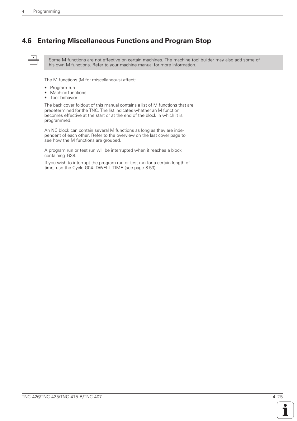 HEIDENHAIN TNC 407 (280 580) ISO Programming User Manual | Page 122 / 333